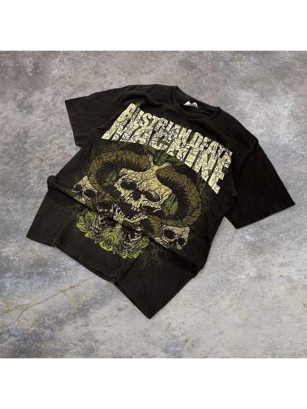 Black and green Austrian Death Machine band tee #deathmetal